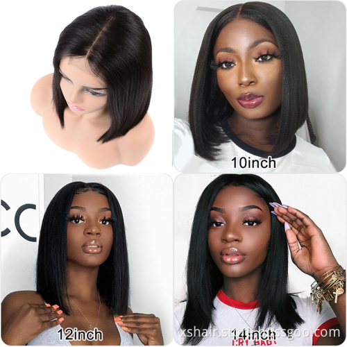 Morden Style Human 150% Hair Wave 360 Degree Closure Lace Front Full Baby Raw Vendor Black Woman Brazilian Bob Wig